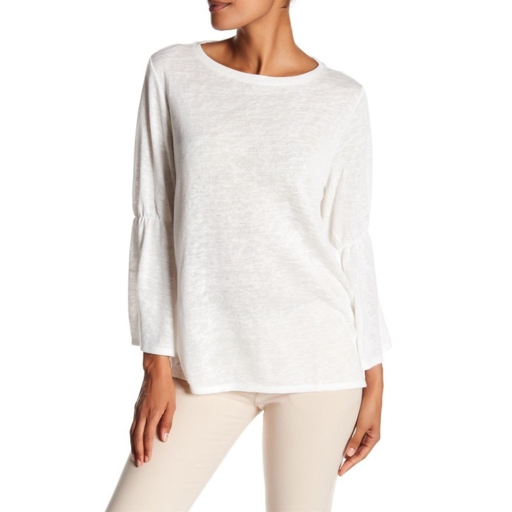 Sanctuary white bell sleeve top